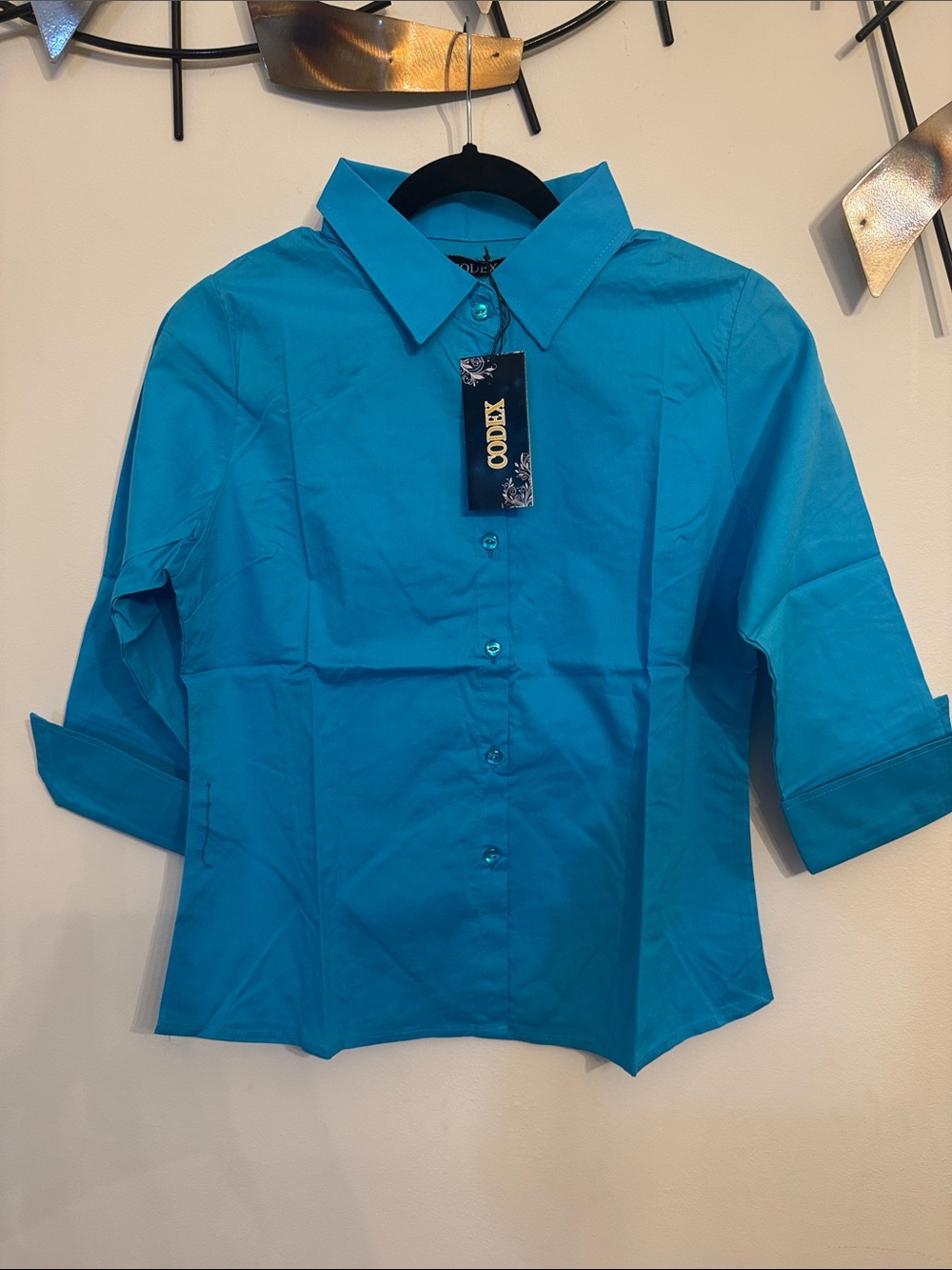 Dex Turquoise Button-Down Shirt